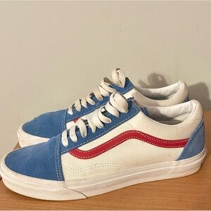 Women’s Red White & Blue Vans